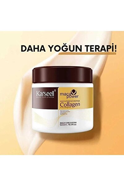 KARSEELL MACA CARE SYSTEM قناع الشعر بالكولاجين وبروتين القمح من كارسيل، 500 ...