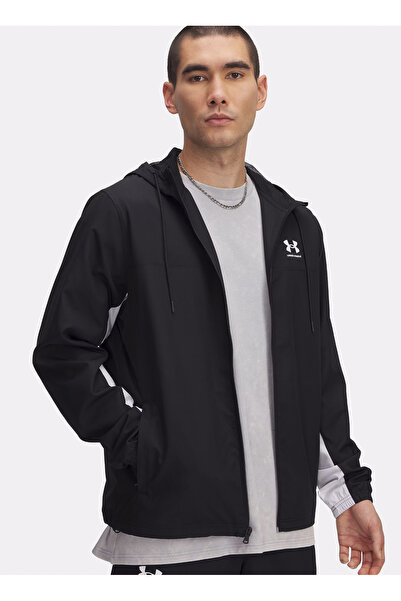 Under Armour Black Men's Plain Windbreaker 1390149-001 Ua Rival Wvn Windbreaker