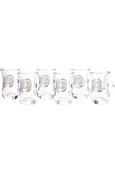 AKDC Tea Glass 6Pcs Set L(5CM) XW(5CM) XH(9CM) Clear