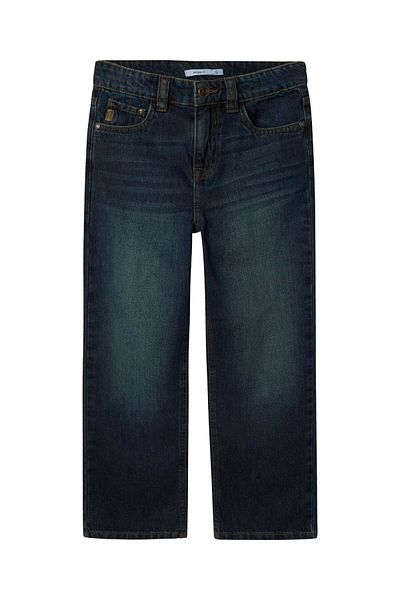 Name it Blugi vintage albastru închis din denim Erkek