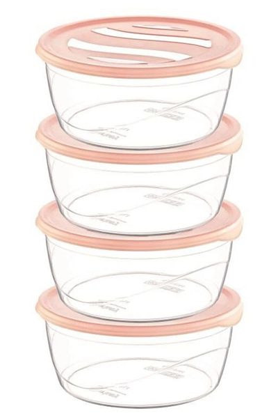 Alray Krizma round storage container 4 piece no:1 royaleks-çnk2153