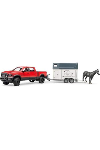 Bruder Nessiworld Ram 2500 Pickup and Trailer with Horse Br02501