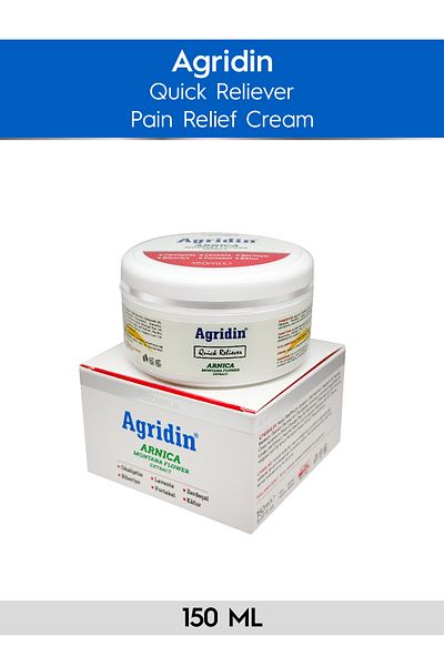 Agridin 150 Ml Arnica Montana Extract - Pain Relief Cream with Support for Knee, Waist, Joint and Muscle Health