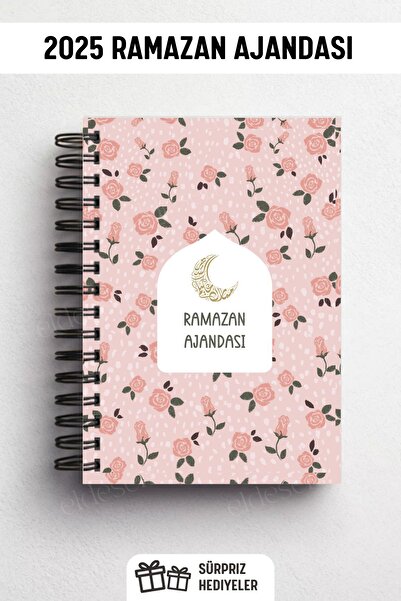 Eldesen Tasarım Ramazan Ajandası, Oruç, Hatim, Teravih, Günlük ve Aylık Planlayıcı, Sert Kalın Kapak, Tarihli