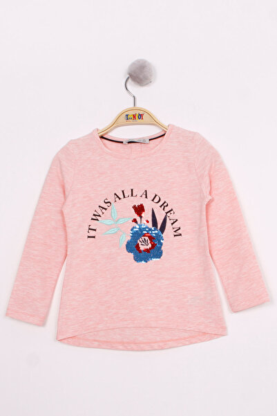 Toontoy Broderie cu trandafiri cu paiete pentru fetiță tricou