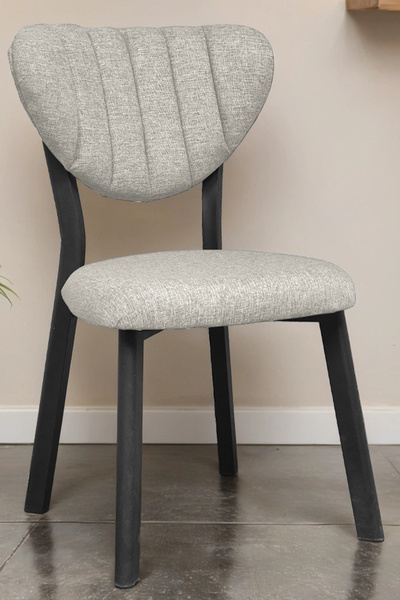 Lumodi Mobilya Mutfak Masa Sandalyesi Kafe Restoran Yemek Odası Çizgili Yarma...