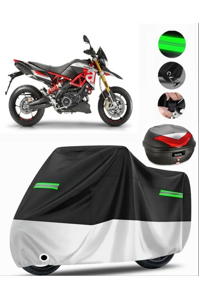 MotoEN حقيبة Aprilia Dorsoduro الخلفية المتوافقة مع القماش المشمع الفاخر للدر...