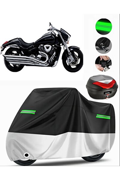 MotoEN حقيبة سوزوكي VZR 1800 Intruder الخلفية المتوافقة مع القماش المشمع للدر...