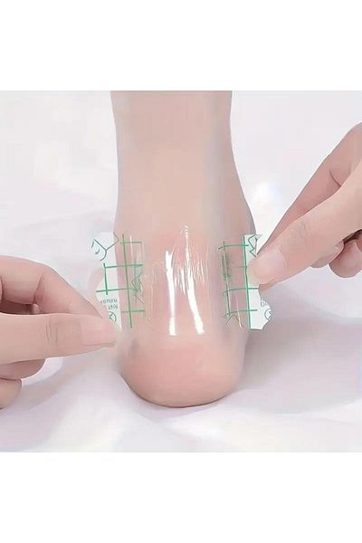 jetfast 10Pcs Transparent Protective Heel Tape Shoe Knocking Anti-Friction Waterproof Transparent Tape