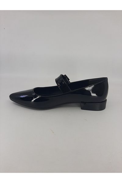 trender Black Patent Leather Women's Ballerinas 72-128