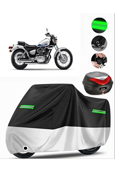 MotoEN حقيبة ظهر Yamaha Virago XV 250 متوافقة مع القماش المشمع للدراجات النار...