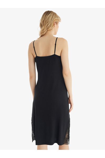 Blackspade Women's Black Nightgown No: 51801