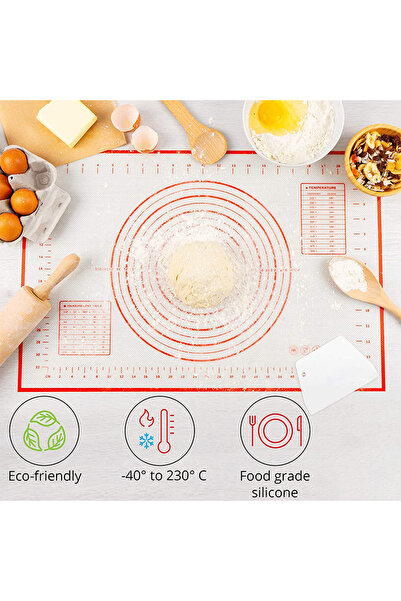 Choice Black 29x26cm Silicone Baking Mat Non-stick Kneading Pad Pastry Tool