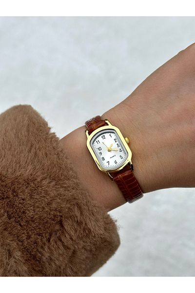 wesscollection Retro Minimal Steel Mesh Cord Women's Wristwatch - Rose