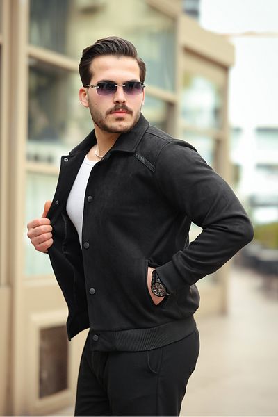 Boymen Ανδρικό Μπουφάν Suede Jacket Εποχιακό Μπουφάν