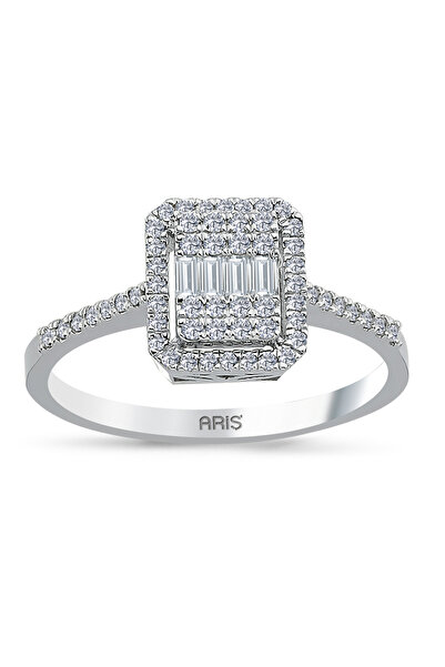 Ariş 0.32 Karat Pırlanta Baget Yüzük