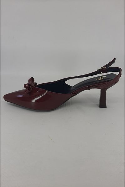 trender Claret Red Women's Classic Heeled Shoes 14-7010(710)