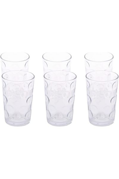 AKDC Celebrity Glass Tumbler 6Pcs Transparent M051