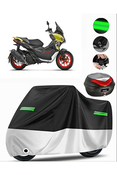 MotoEN Aprilia Sr 125 Rear Bag Compatible Premium Motorcycle Tarpaulin (Lock ...