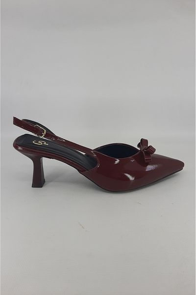 trender Claret Red Women's Classic Heeled Shoes 14-7010(710)