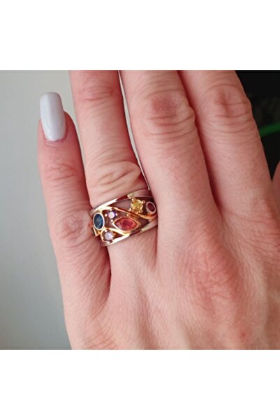 Choice 6 P941 خاتم تورينا كريستال كوارتز أيونيكس للنساء خاتم أيونيكس العلاجي من الكوارتز الكريستالي لإنقاص الوزن والليمفاوية