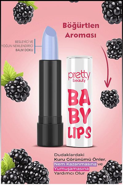 Pretty Beauty Lip Balm Pomegranate Lip Protective Lip Care Cream