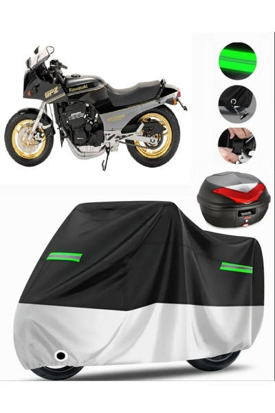 MotoEN حقيبة خلفية متوافقة مع Kawasaki GPZ 900 R من القماش المشمع للدراجات ال...