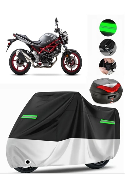 MotoEN غطاء خلفي متوافق مع غطاء دراجة نارية ممتاز من سوزوكي SV650A (متوافق مع...