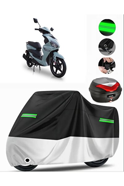 MotoEN Motolux W46 Rear Bag Compatible Premium Motorcycle Tarpaulin (Lock Com...