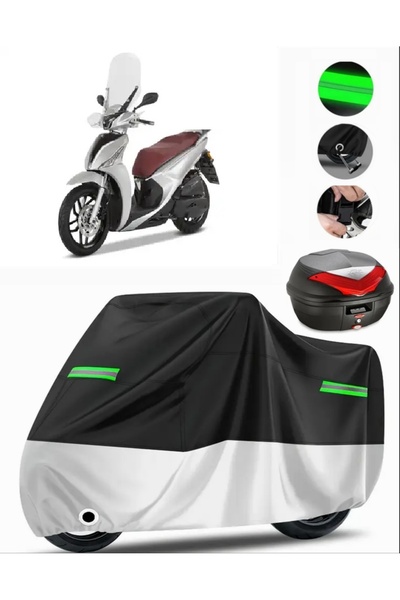 MotoEN Kymco People S 200 Compatible Motorcycle Tarpaulin Premium (Lock Compa...