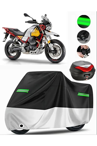 MotoEN حقيبة Moto GuzziV85 TT الخلفية المتوافقة مع القماش المشمع للدراجات الن...