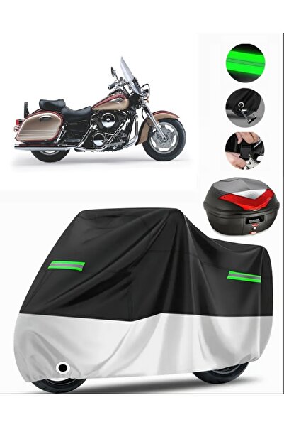 MotoEN غطاء خلفي متوافق مع Kawasaki VN 1500 Classic Tourer متوافق مع القماش ا...