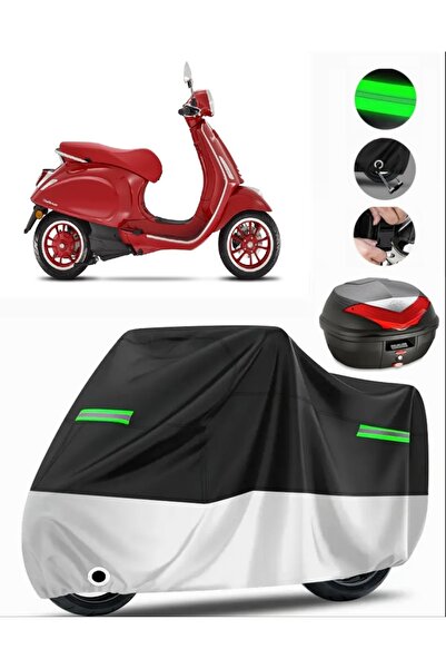 MotoEN حقيبة Vespa ELETTRICA الخلفية المتوافقة مع القماش المشمع الممتاز للدرا...