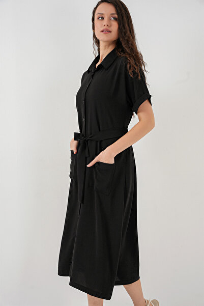 Bigdart Women's Short Sleeve Dress 2214 - Black