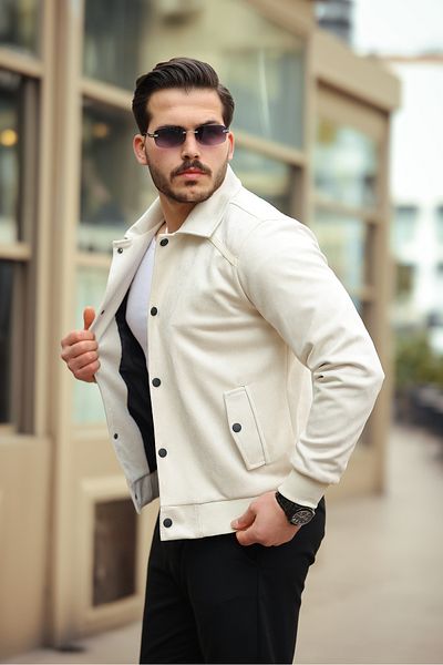 Boymen Ανδρικό Μπουφάν Suede Jacket Εποχιακό Μπουφάν