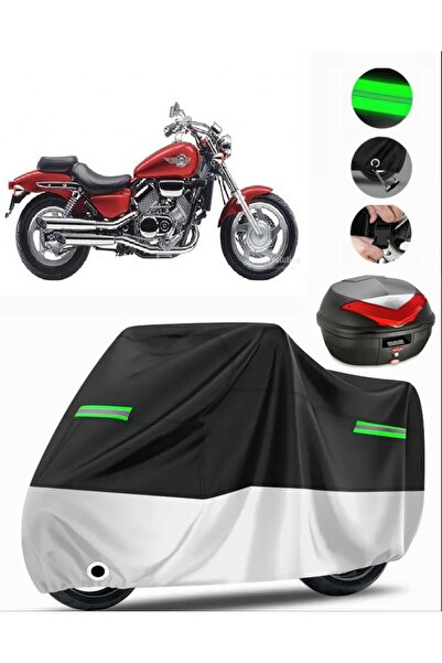 MotoEN هوندا VF 750 C Magna حقيبة خلفية متوافقة مع القماش المشمع الممتاز للدر...