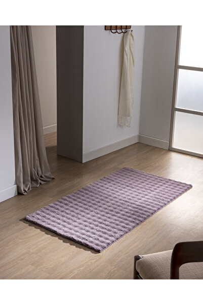 Madame Coco Vivre Bubble Halı - Koyu Mürdüm - 80x150 cm