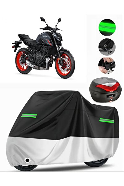 MotoEN غطاء خلفي متوافق مع Yamaha MT-07 من القماش المشمع الفاخر للدراجات النا...