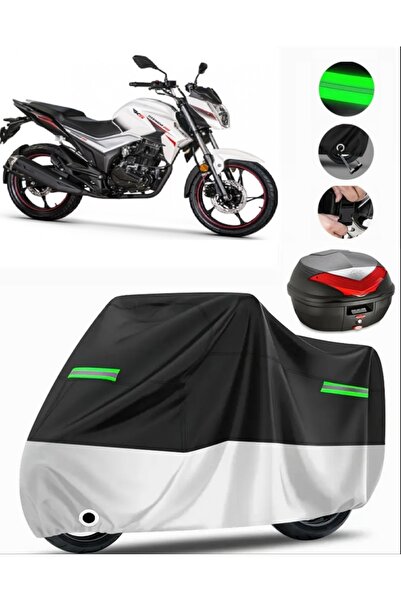 MotoEN Rks Titanium 220 Topcase متوافق مع القماش المشمع الممتاز للدراجات النا...