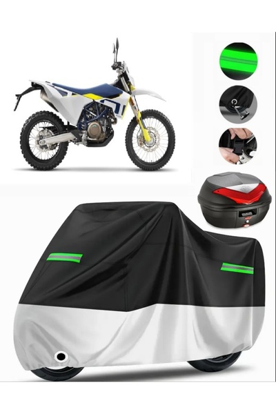 MotoEN Husqvarna Enduro 701 Rear Bag Compatible Premium Motorcycle Tarpaulin ...