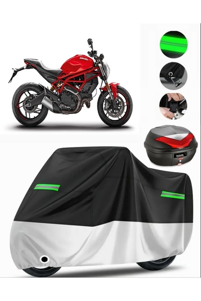 MotoEN Ducati Monster 797 Plus Compatible Motorcycle Tarpaulin Premium (Lock ...