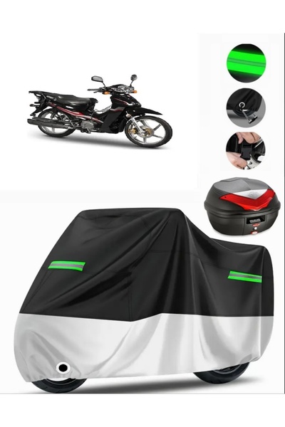 MotoEN غطاء خلفي متوافق مع Motoran Wind 125 من القماش المشمع الفاخر للدراجات ...