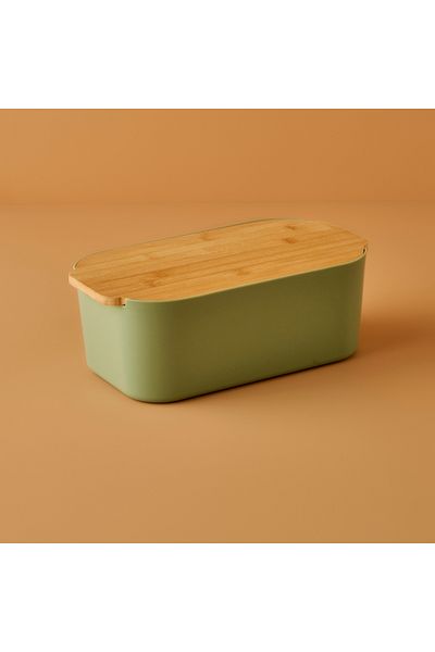 Bella Maison Breed 2in1 Bread Box with Cutting Board Green (33X18,5X12 cm)