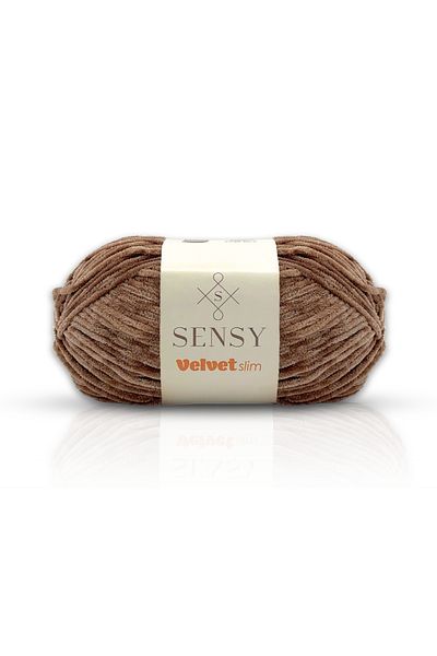 SENSY Velvet Slim Hand Knitting Rope Amigurumi Rope Cardigan, Vest, Scarf Rope Baby Blanket Rope Velvet Rope Mink