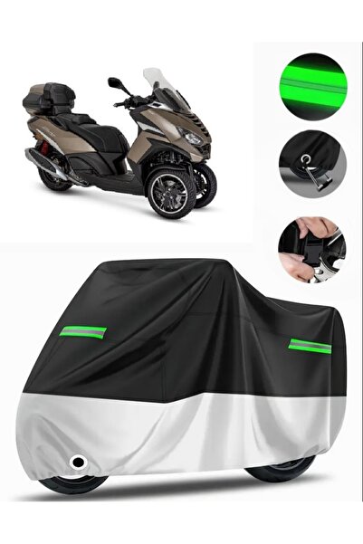 MotoEN غطاء دراجة نارية ممتاز متوافق مع حقيبة بيجو متروبوليس 400 الخلفية (متو...