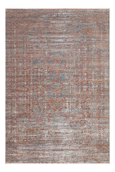 Apex Halı Heriz 8214 Kırmızı Vintage Desenli 100 Tarak Yumuşak Dokulu Modern ...