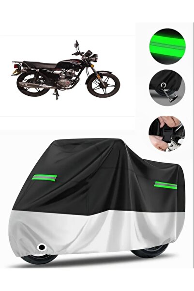 MotoEN Lifan Lion 125 Rear Bag Compatible Premium Motorcycle Tarpaulin (Lock ...