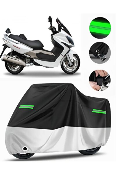 MotoEN غطاء دراجة نارية متوافق مع Kymco Xciting 250i Premium (متوافق مع القفل...
