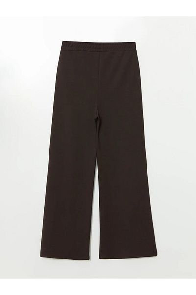 LC Waikiki Γυναικεία φούτερ LCW Comfort Μαύρη ελαστική μέση με φαρδύ πόδι