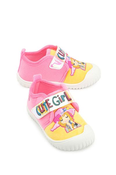 GEZER 03377 Girl's Daily Velcro Slippers Nursery Shoes